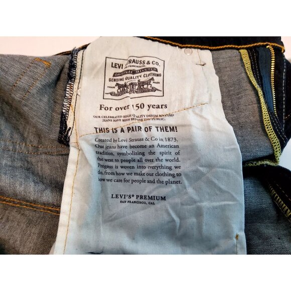 Levis Mens 519 Extreme Skinny Jeans Stretch Dark Wash W38 L29 - Picture 11 of 11